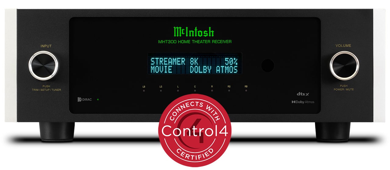 McIntosh MHT300 Home Theater Receiver Control4 Certification