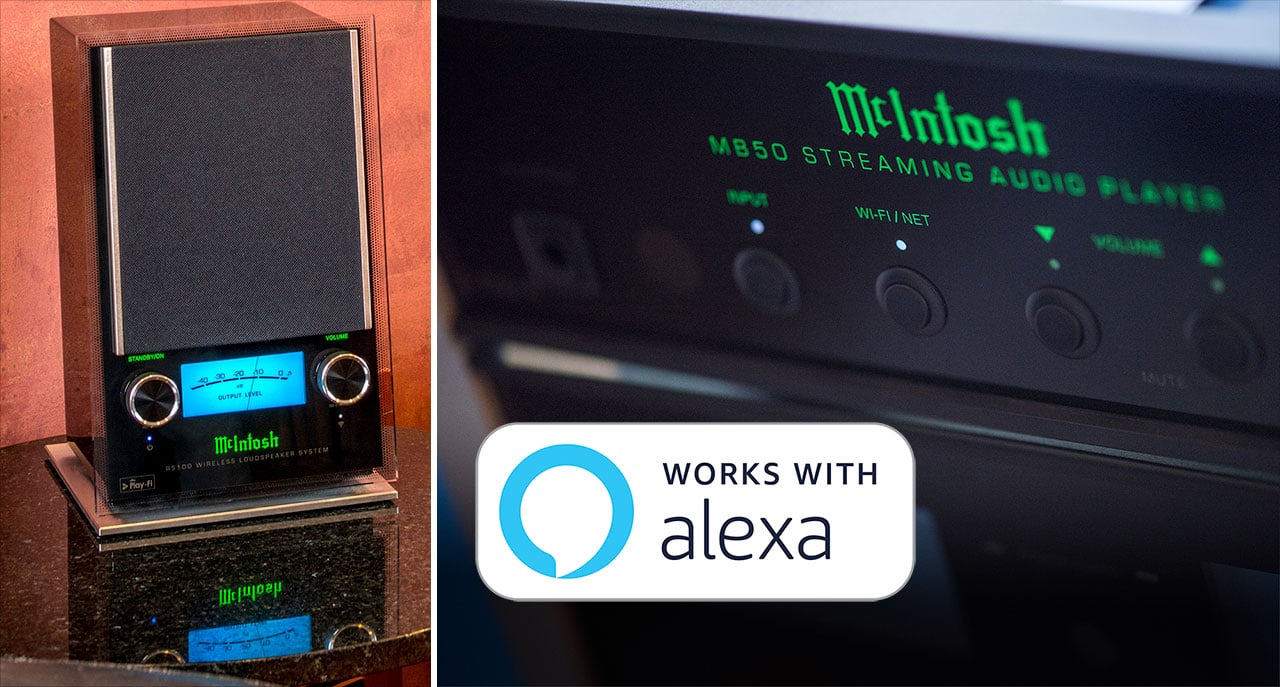McIntosh MB50 and RS100 Receive Works With Alexa Certification