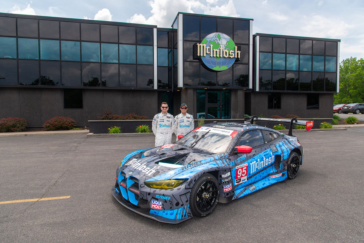 McIntosh sponsored Turner Motorsport BMW M4 GT3 Race Car