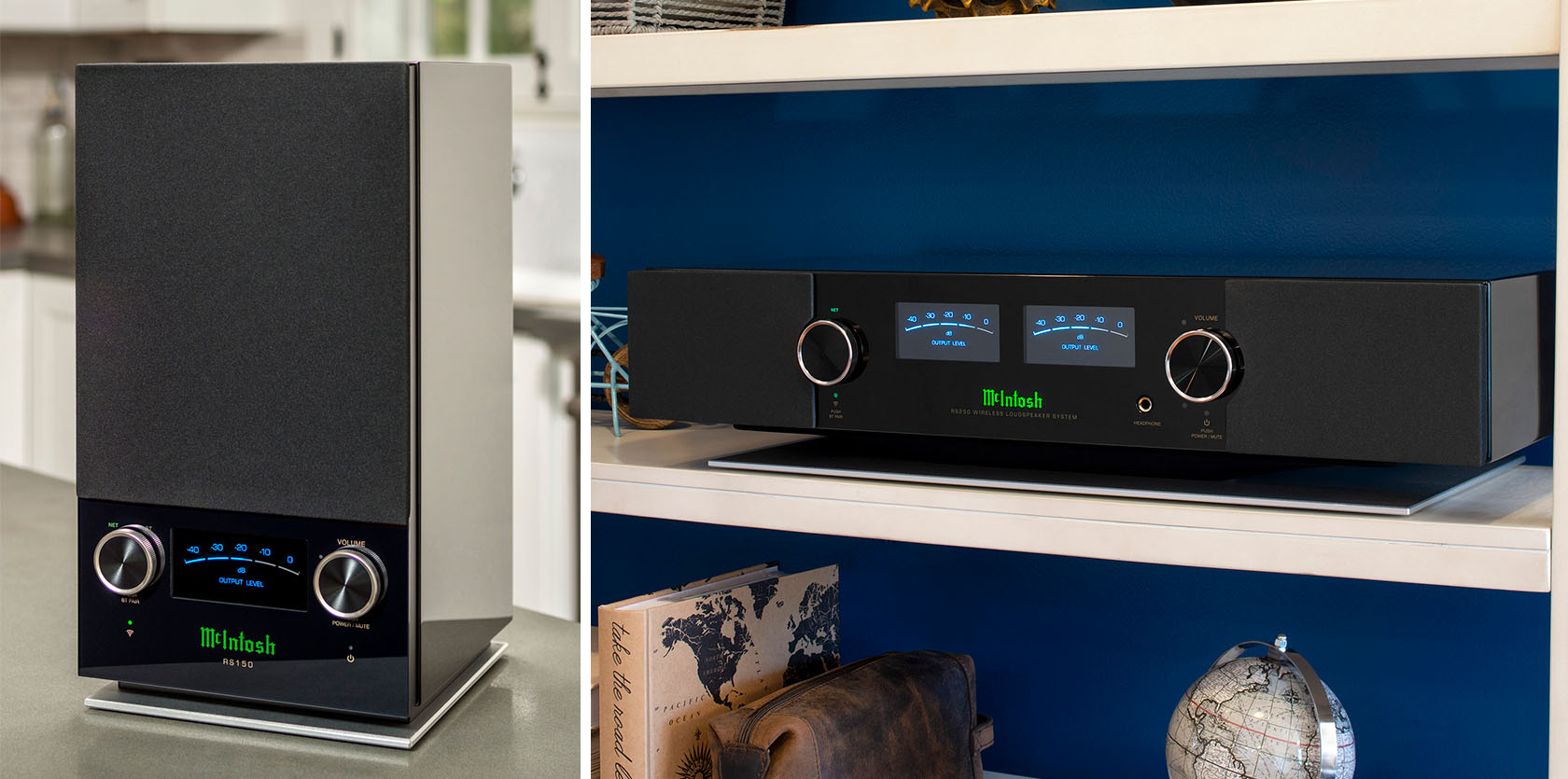McIntosh RS150 and RS250 Wireless Speakers