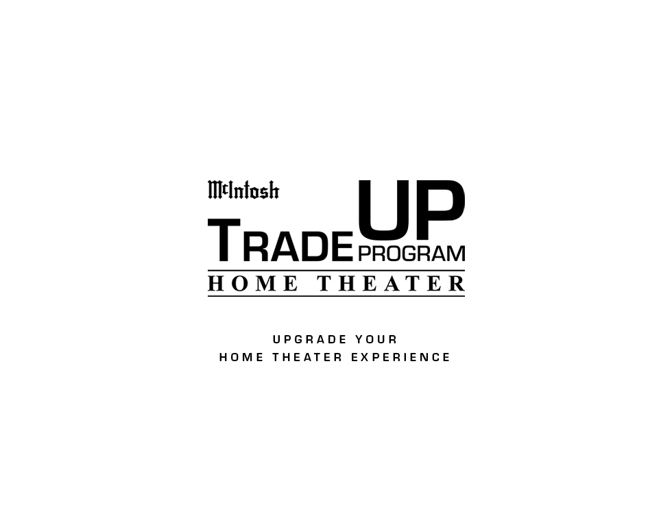 McIntosh Home Theater TradeUP Program logo