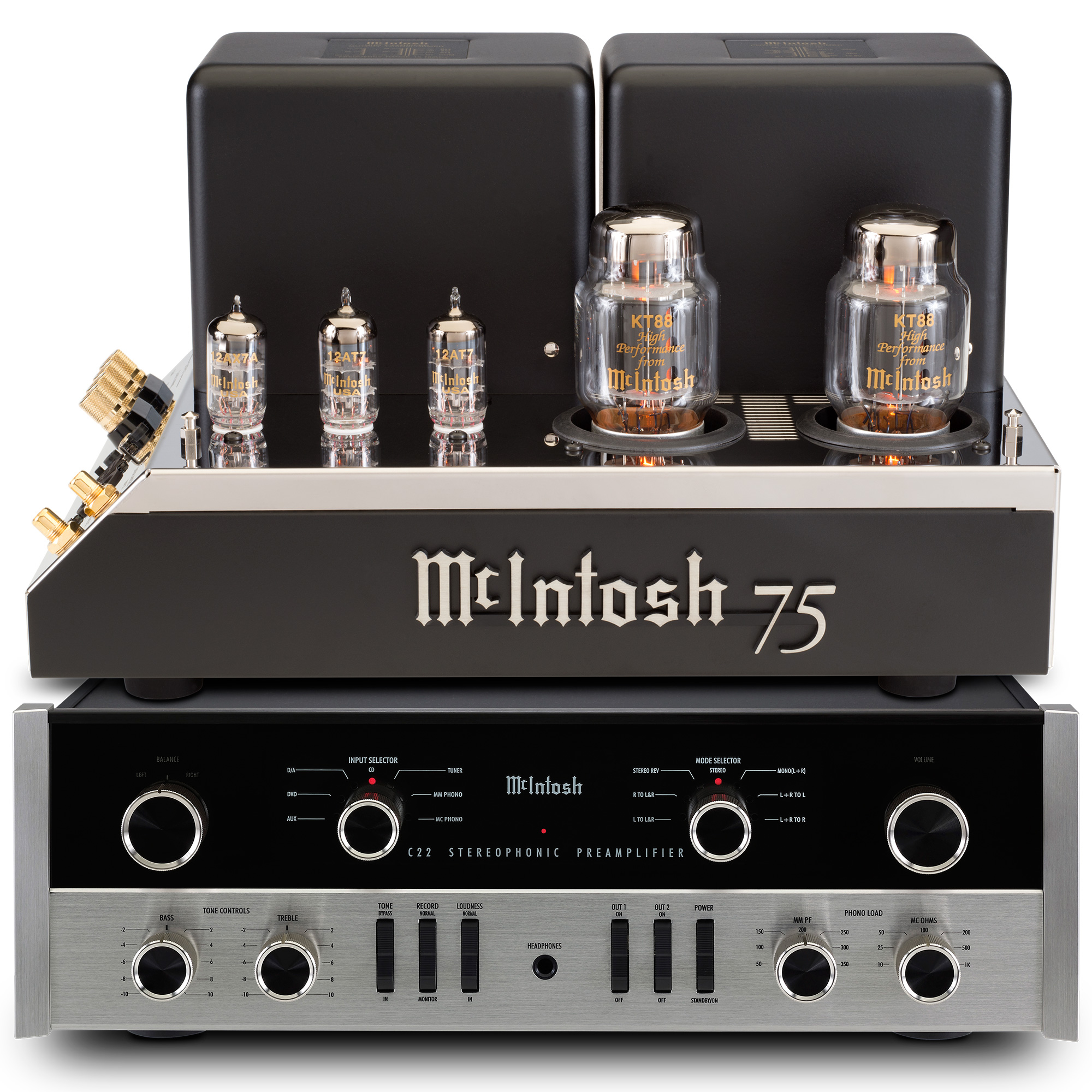McIntosh Enjoy The Music McIntosh MC75 and C22 brings a beautiful