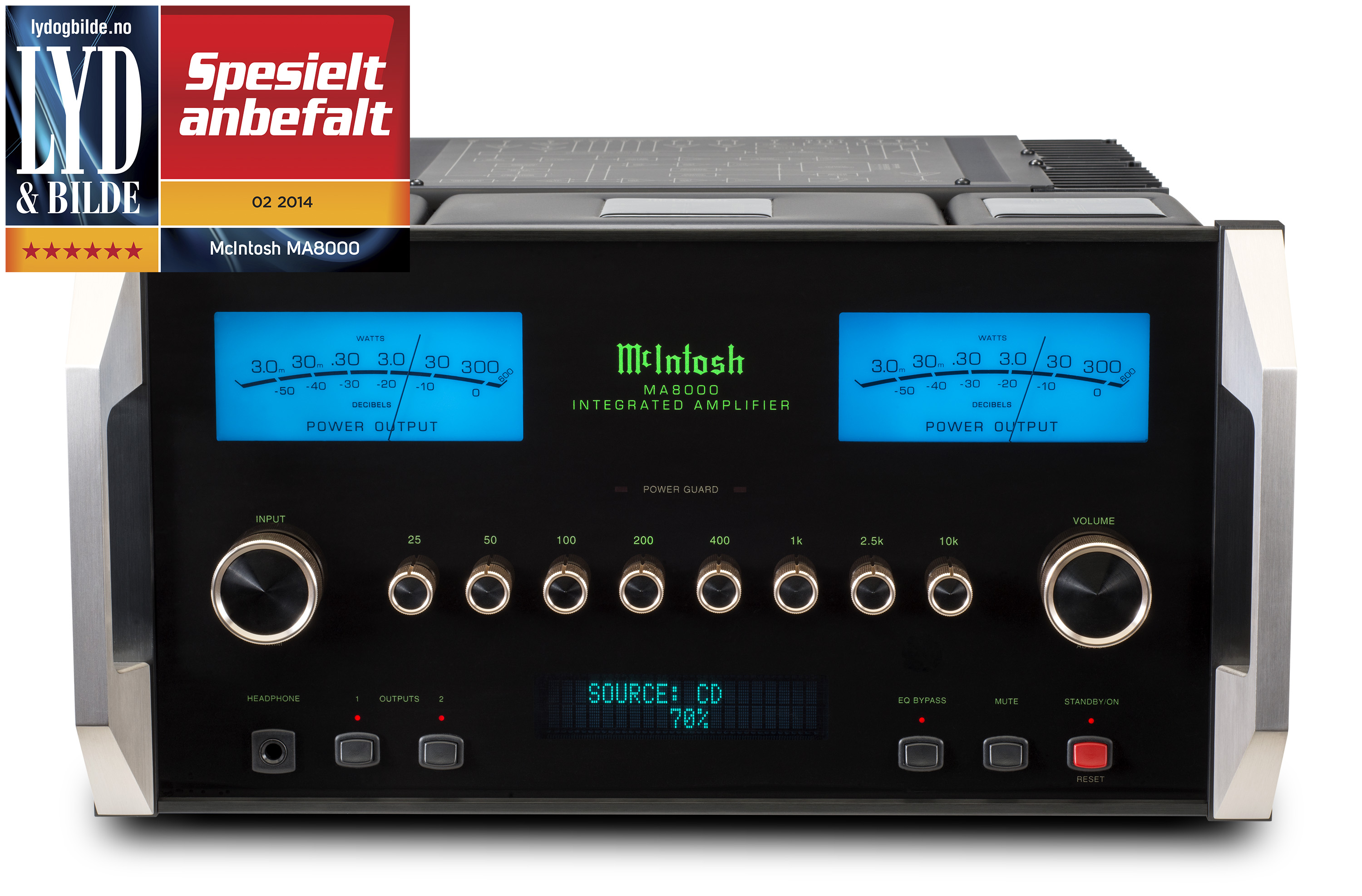 McIntosh Lyd & Bilde McIntosh MA8000 is the "amplifier with