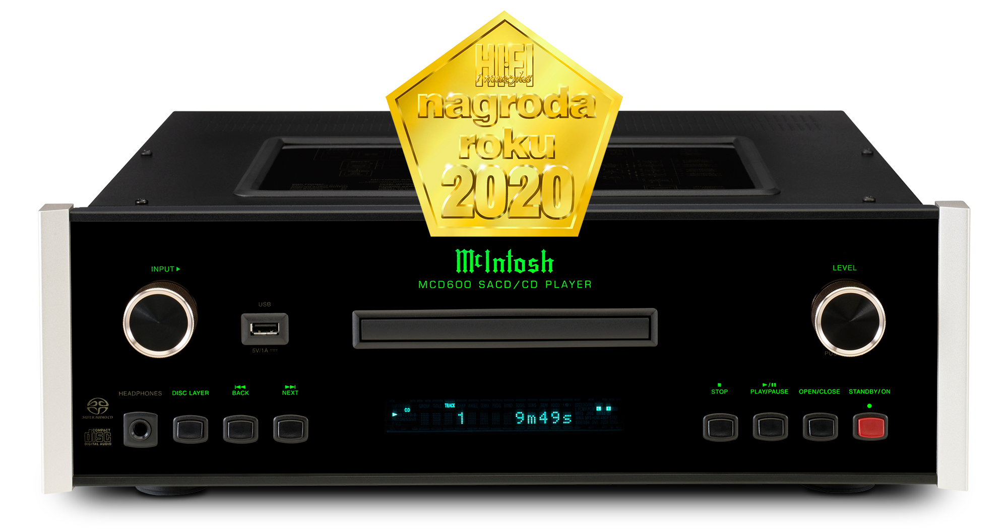 McIntosh MCD600 named 2020 SACD/CD Player Product of the Year by