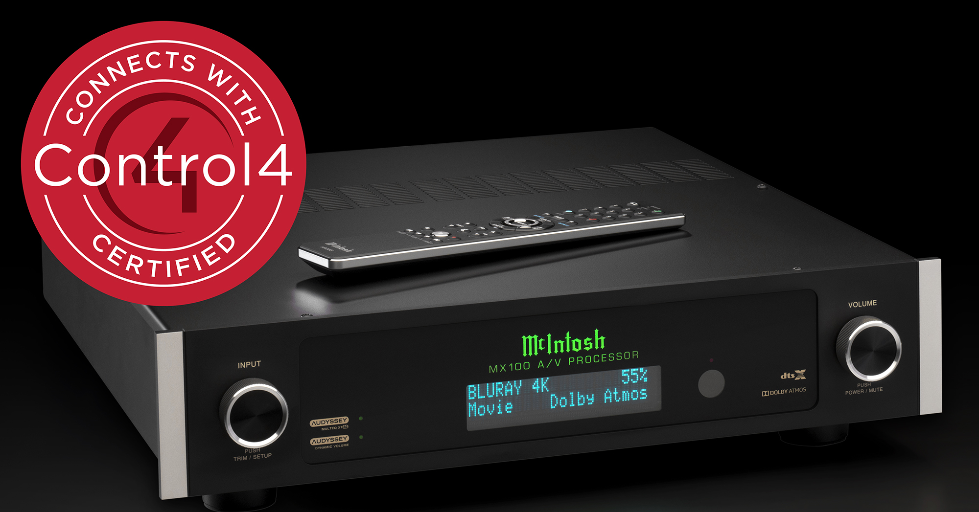 McIntosh MX100 A/V Processor Receives Connects with Control4