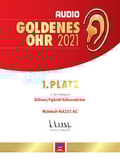 McIntosh MA352 Golden Ear Award AUDIO Magazine