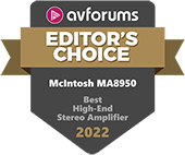 AVForums Best High End Stereo Amplifier McIntosh MA8950