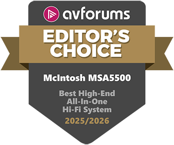 AVForums Best High End All-In-One Hi-Fi System McIntosh MSA5500