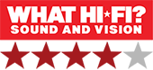 What Hi-Fi magazine 4 star award badge