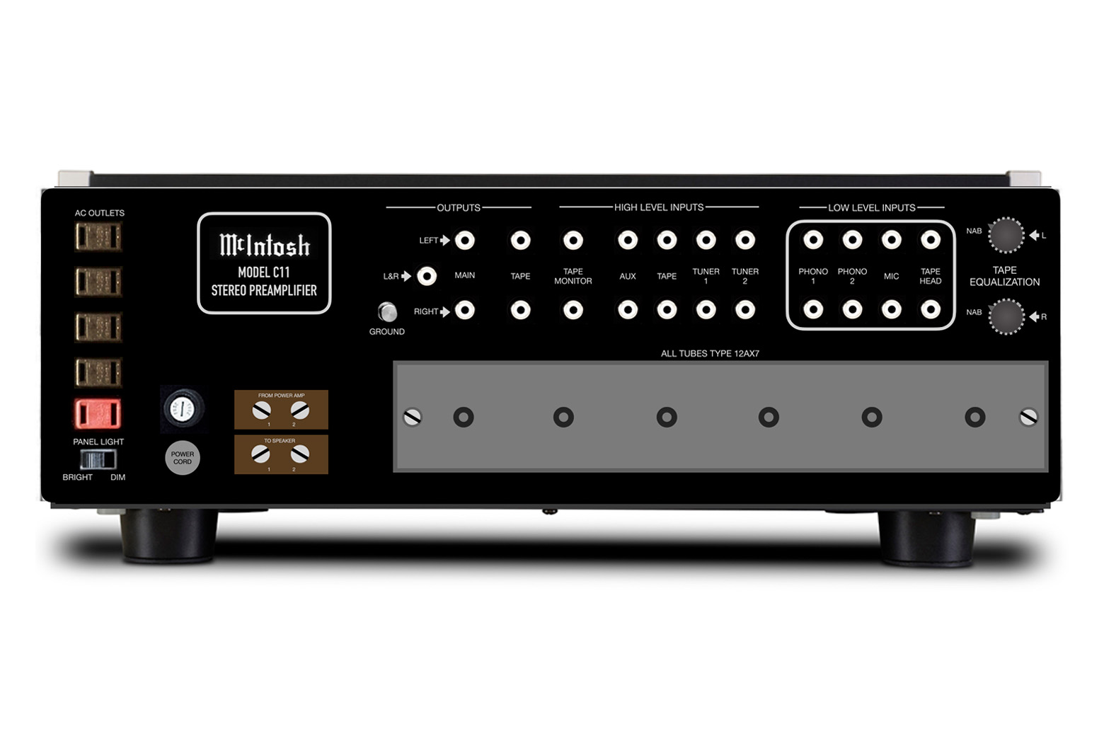 McIntosh C11 真空管プリアンプ McIntosh C11 2-Channel Vacuum Tube Preamplifier