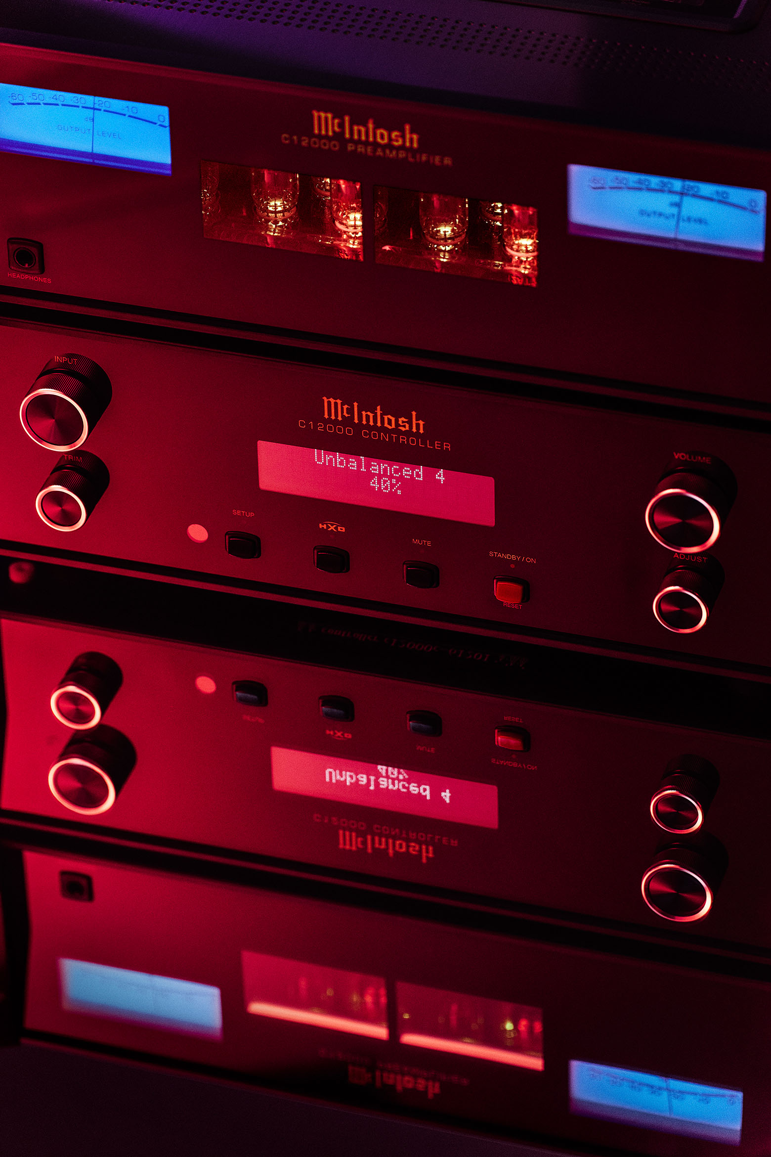 McIntosh C12000 Solid State and Vacuum Tube Preamplifier