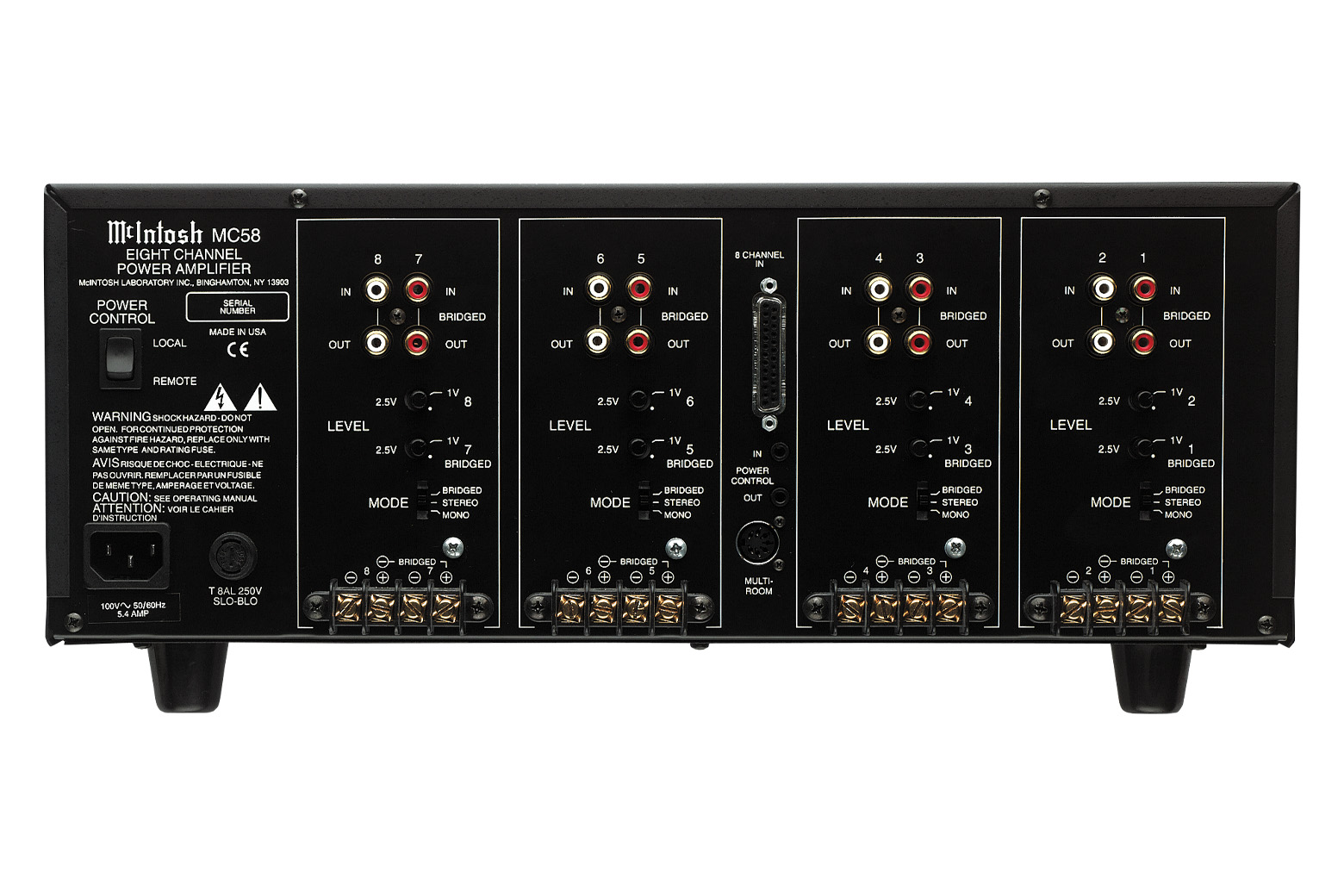 MC58, 8 Channel Amplifier, 8 Channel Amps