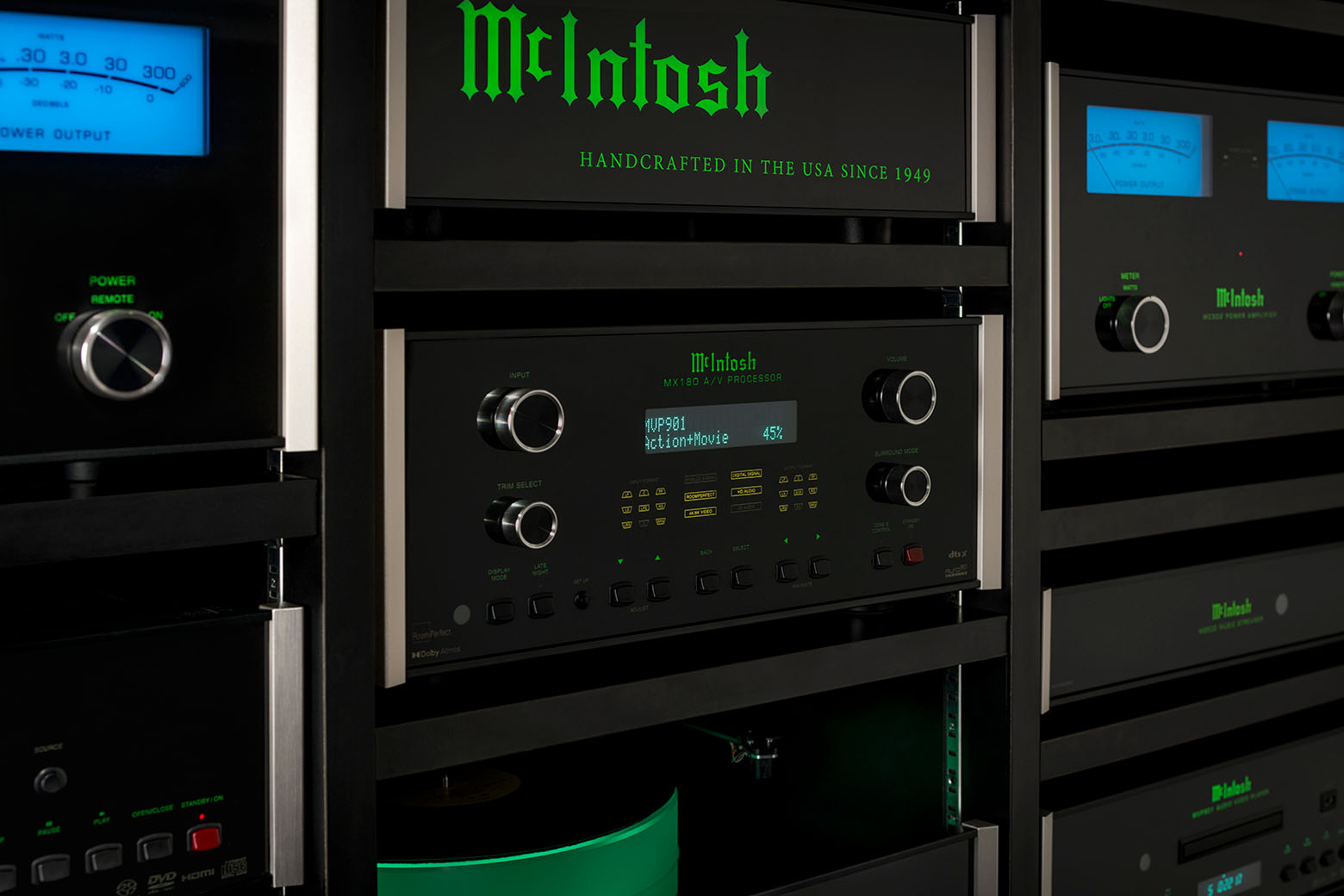 McIntosh MX180 A/V Processor in home theater system
