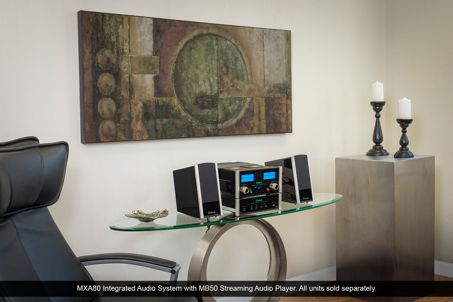 MXA80 Integrated Audio System and MB50 Streaming Audio Player.