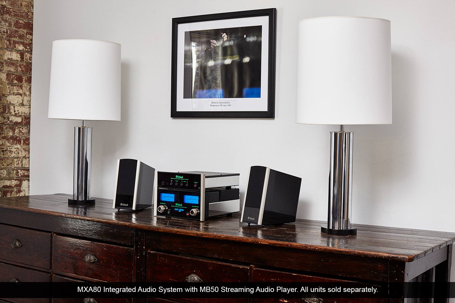 MXA80 Integrated Audio System and MB50 Streaming Audio Player.