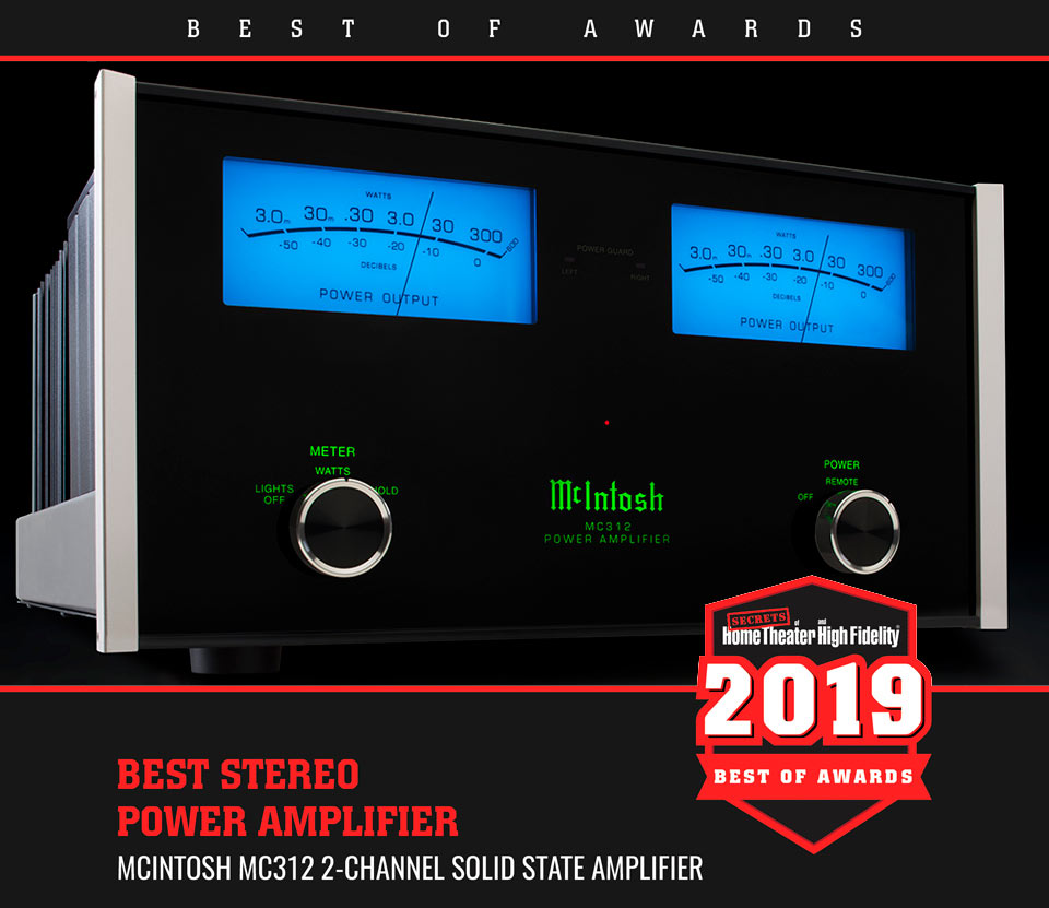McIntosh MC312 Best Stereo Amplifier by Secrets of Home Theater and High Fidelity