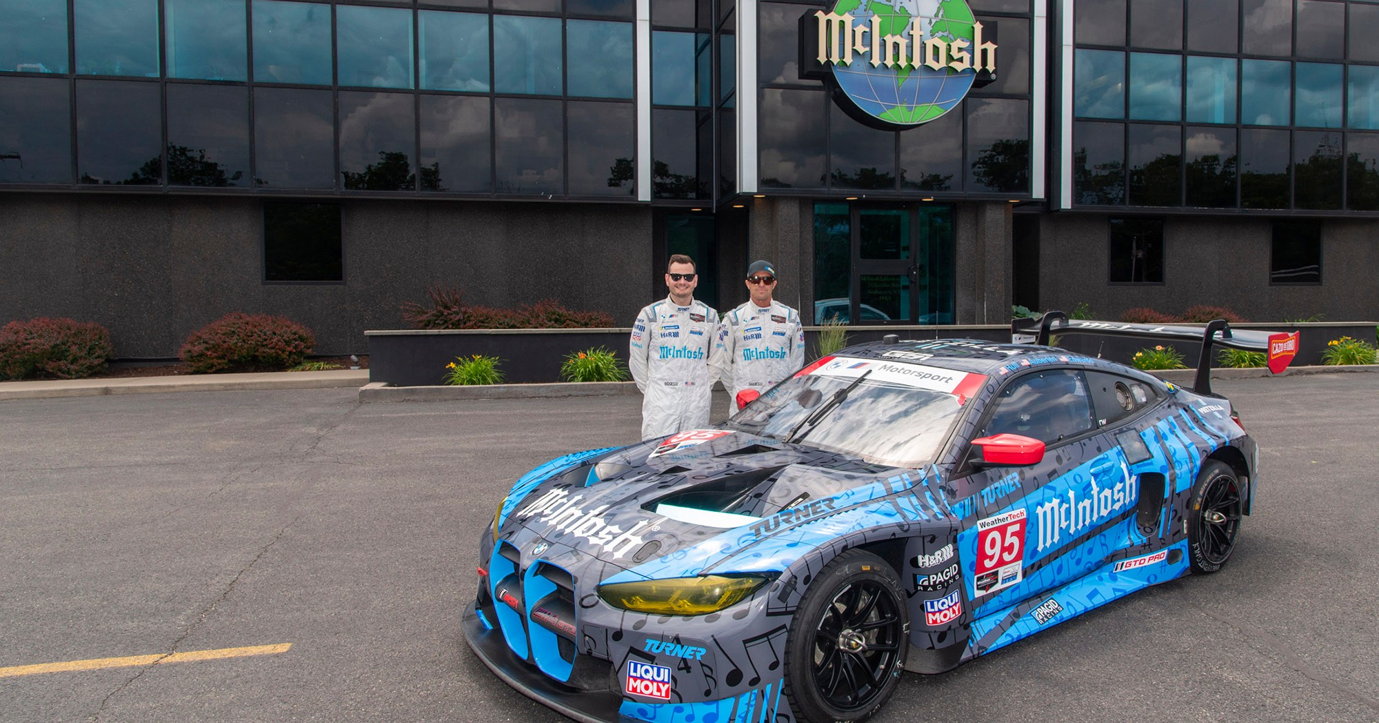 McIntosh sponsored Turner Motorsport BMW M4 GT3 Race Car visits Binghamton