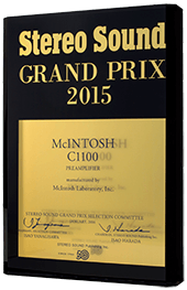 McIntosh C1100 Preamplifier Stereo Sound Grand Prix Award