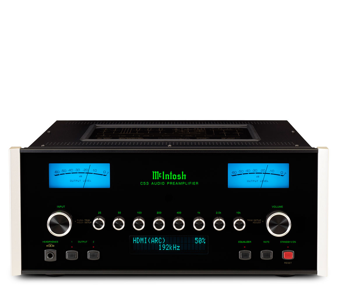 McIntosh Vacuum Tube and Solid State Stereo Preamplifiers