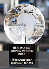 McIntosh MC152 Hi-Fi World Best Amplifier 2015 Award