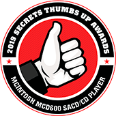 McIntosh MCD600 SACD/CD Player Thumbs Up Award