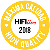 Logotipo del premio de alta calidad HiFi Live 2018