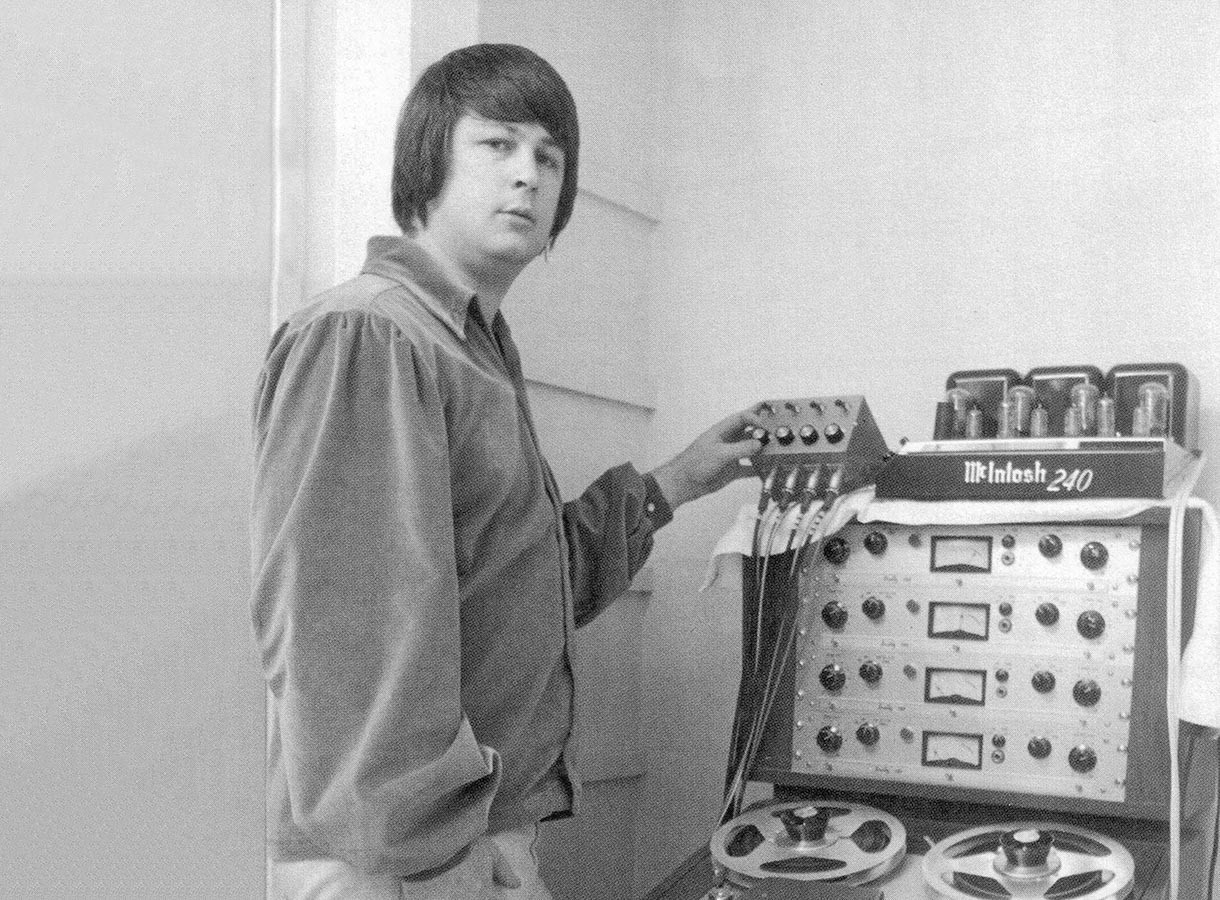 Brian Wilson of the Beach Boys mastering Pet Sounds on a McIntosh MC240 amplifier