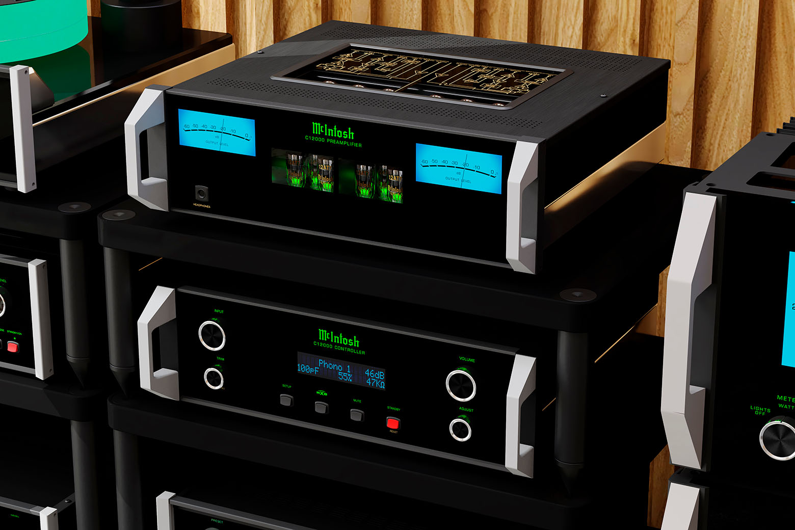 McIntosh C12000 Solid State and Vacuum Tube Preamplifier