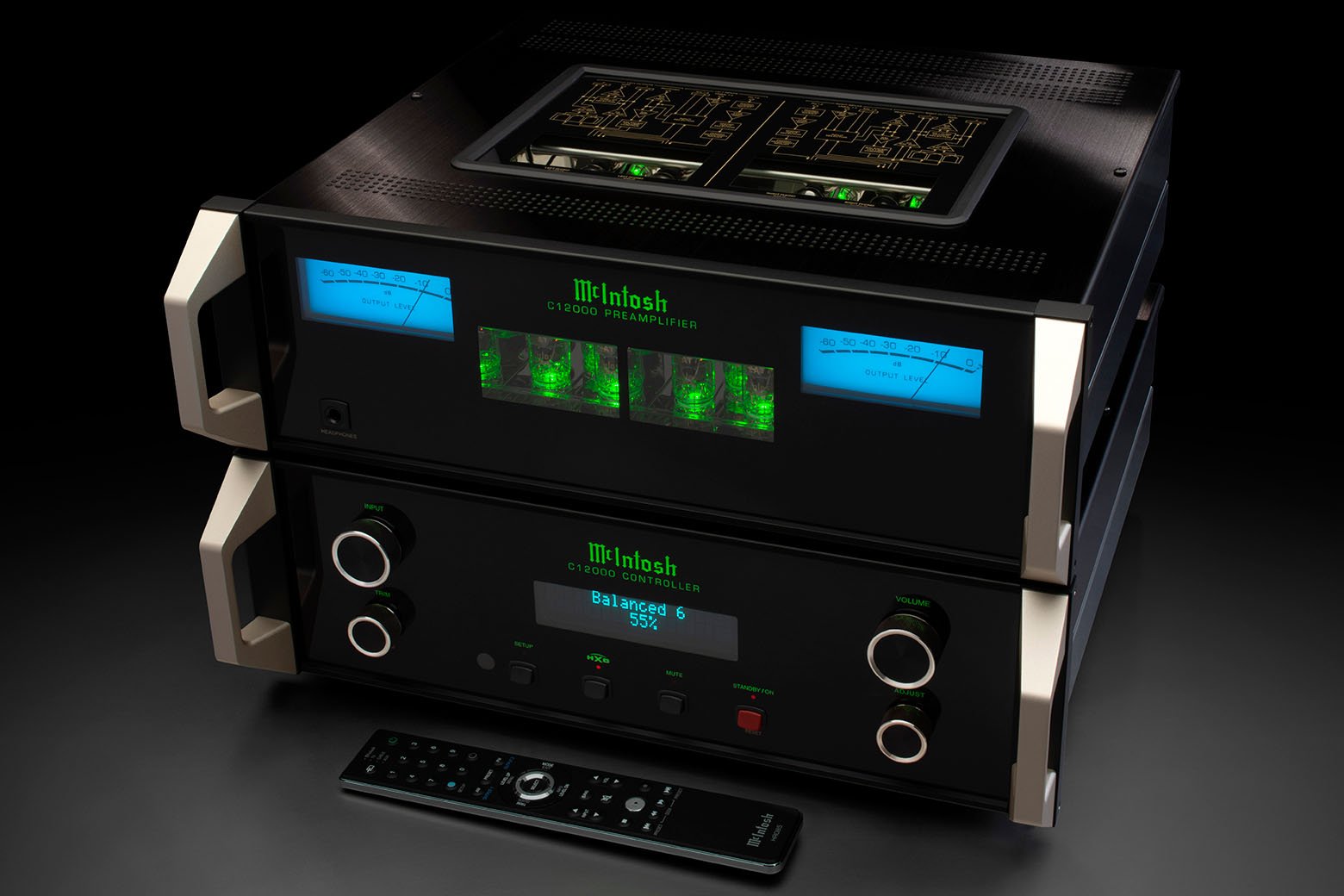 McIntosh C12000 Solid State and Vacuum Tube Preamplifier