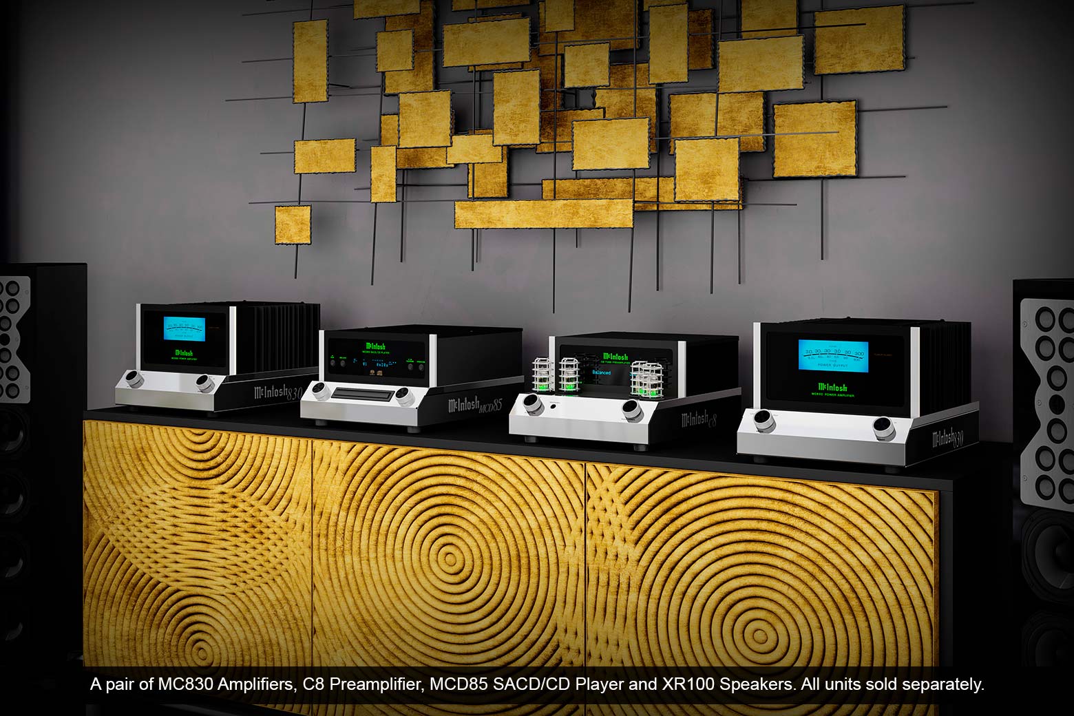 McIntosh MC830 Amplifier, C8 Preamplifier and MCD85 SACD/CD Player
